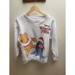 Disney Winnie the‎ Pooh Eeyore Piglet Tigger Holiday Sweatshirt